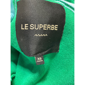 Le Superbe Colorblock Aqua And Emerald Midi Dress Size XS