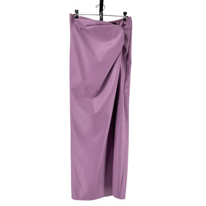 Line & Dot Faux Leather Orchid Carmela Skirt Size L