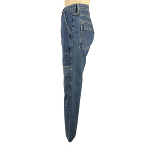 Agolde Utility Blue Cooper Cargo Denim Jeans Size 26