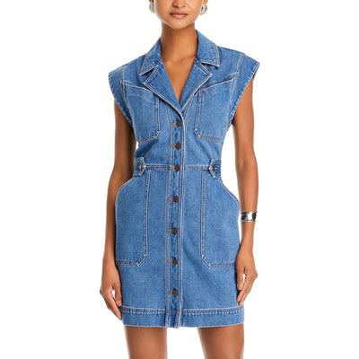 Veronica Beard Denim Blue Jax Dress Size 14