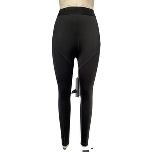 Balenciaga Black Logo Waistband Leggings Size S