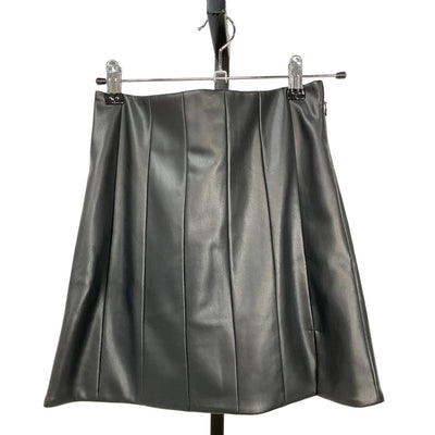 Staud Pleated Black Wells Mini Skirt Size 0
