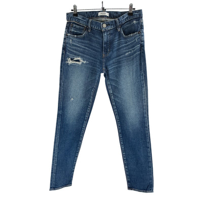 Moussy Distressed Blue Swillburg Skinny Denim Jeans Size 28