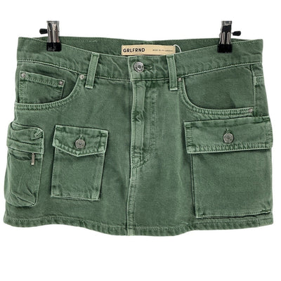 Grlfrnd Cargo Green Kiko In Lost Paradise Skirt Size 25