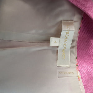 LoveShackFancy Tailored Pink Tintley Size 4 Vest