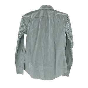 Ralph Lauren Long Sleeve Green Striped Cotton Shirt Size 0