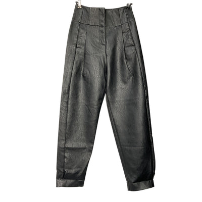 Line & Dot Faux Leather Black Noa Pants Size XS NWT