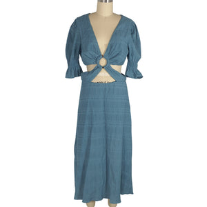 Tularosa Textured Blue Nanette Size M Dress