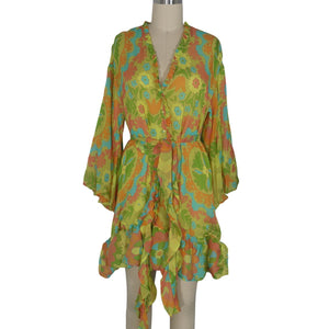 Alexis Floral Green Analia Size XXS Dress