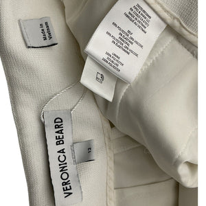 Veronica Beard Tailored White Dova Pants Size 12