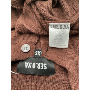 Ser.O.Ya Cozy Brown Alani Size XS Vest