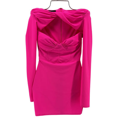 Alex Perry Twist Detail Pink Barett Minidress Size AU 12 / US 8