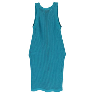 Solid & Striped Textured Turquoise Racerback Dress Size XS