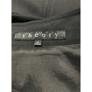 Theory Tailored Black Wool Blend Jacket Size 0