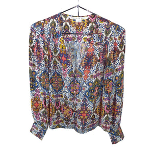 Veronica Beard Tapestry Print Multi Sura Size 00 Blouse