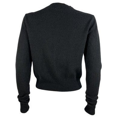 Reformation Classic Black Dana Cashmere Crew Sweater Size M
