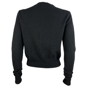 Reformation Classic Black Dana Cashmere Crew Sweater Size M