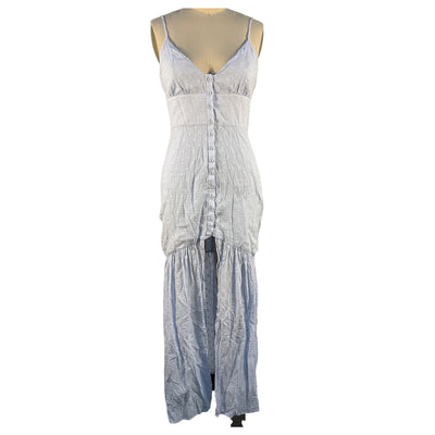 Majorelle Embroidered Blue Daniella Maxi Dress Size S