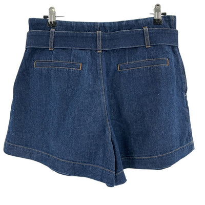Frame Belted Blue Paperbag Shorts Size 28