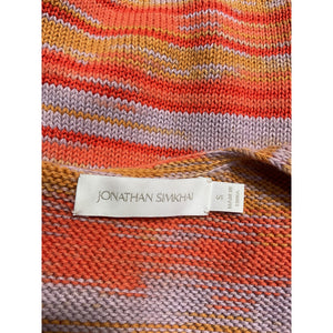 Simkhai Avani Space Dye Orange Cotton Cut Out Tank Size S