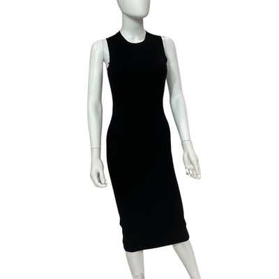 Frame Ribbed Noir Cutout Sweater Dress Size S
