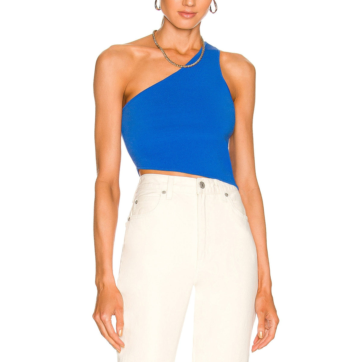 A.L.C. Asymmetric Blue Colby Top Size M