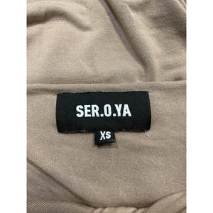 Ser.O.Ya 'Artemis' Beige Front Cut Out Off Shoulder Top Size XS