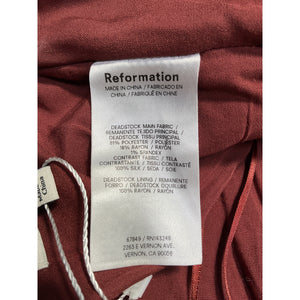 Reformation 'Melanie' Red Polyester Top Size 0