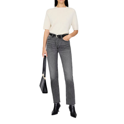Anine Bing Classic Gray Bruno Denim Jeans Size 24
