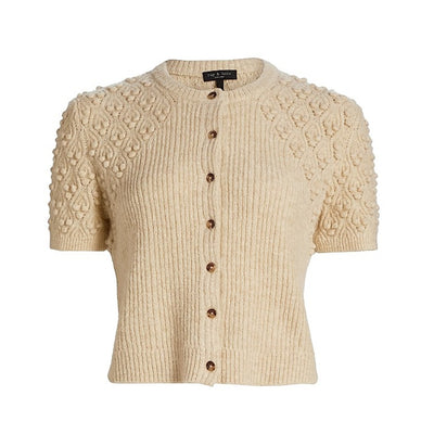 Rag & Bone Textured Beige Sierra Cardigan Size M