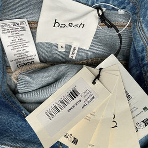 Ba&sh Classic Blue Tiny Denim Jacket Size M