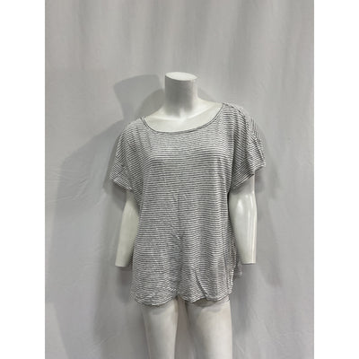 Hatch 'The Everyday' White Cotton Linen Tee Size 3