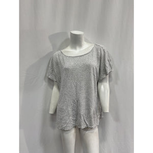 Hatch 'The Everyday' White Cotton Linen Tee Size 3