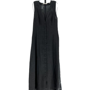 Dôen 'Allene' Black Linen Dress Size S