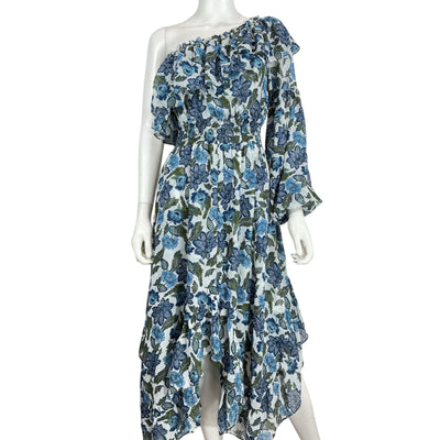 Misa Los Angeles Floral Blue Vola Dress Size S