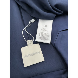 Favorite Daughter Satin Blue Peak Lapel Blazer Size XS