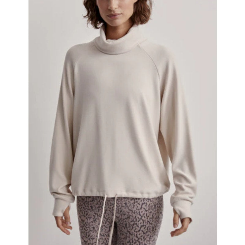 Varley 'Portland' White Stretch-Jersey Sweater Size S