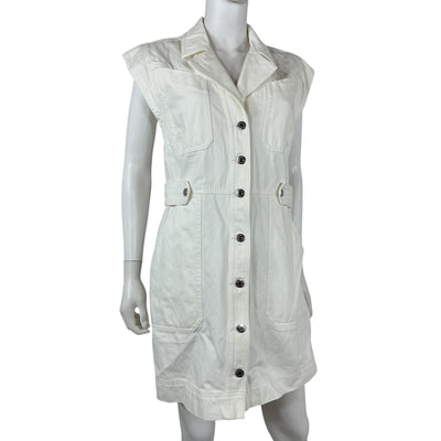 Veronica Beard Sleeveless White Jax Dress Size 8
