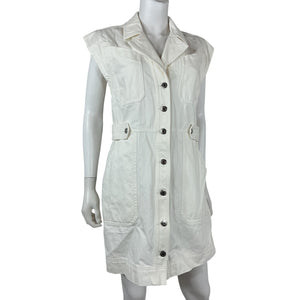 Veronica Beard Sleeveless White Jax Dress Size 8