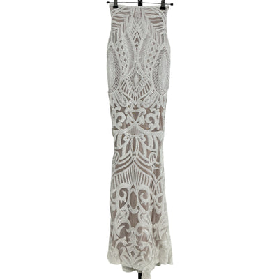 Nookie Embellished White Mon Cherie Skirt Size XS