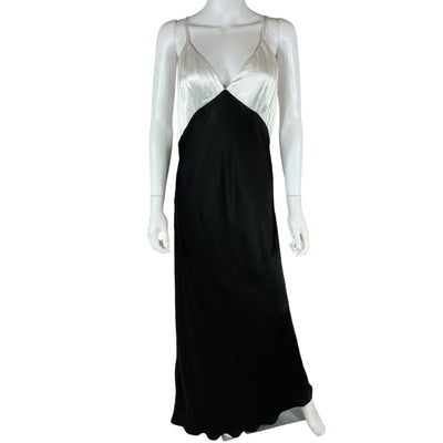Dissh Satin Black Milly Midi Dress Size 12