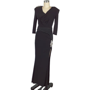 Zhivago Embellished Black Riots Hope Gown Size 6