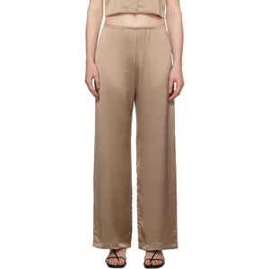 Leset Barb Wide Leg Beige Acetate Lounge Pants Size XS