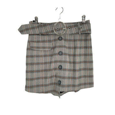 For Love & Lemons Plaid Multicolor Kym Mini Skirt Size M