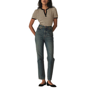 Dôen 'Brandie' Beige Cotton Top Size S