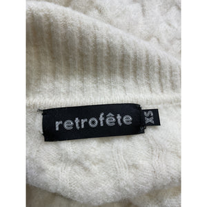 Retrofête Cable Knit White Waverly Sweater Dress Size XS