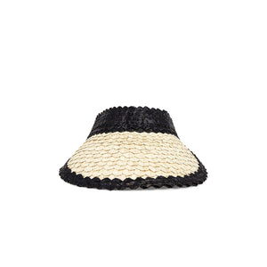 Lspace 'Maloma' Black Straw Visor Size OS
