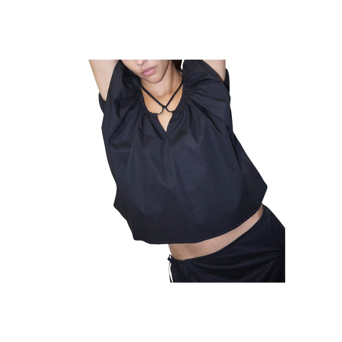 Deiji Studios 'One Panel' Black Cotton Top Size L