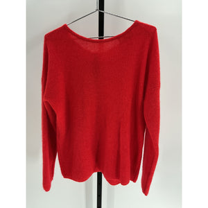 Sézane 'Gaspard' Red Mohair Cardigan Size XXL