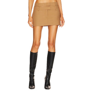 Aya Muse Tailored Tan Morio Skirt Size XS